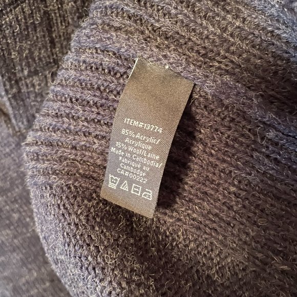 Logan Hill Wool Pullover V-Neck Sz M - Picture 5 of 6
